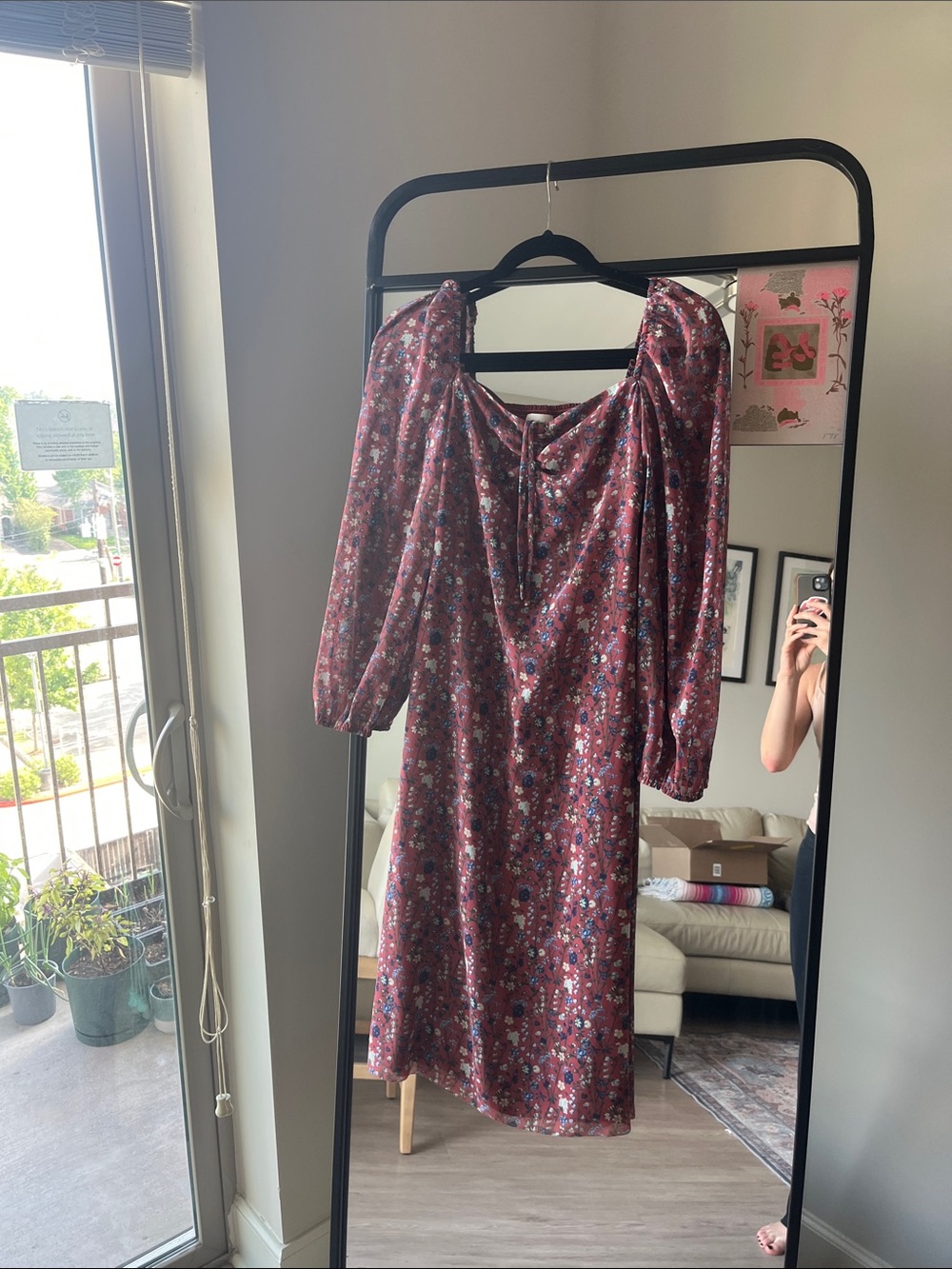 Aritzia Wilfred floral dress